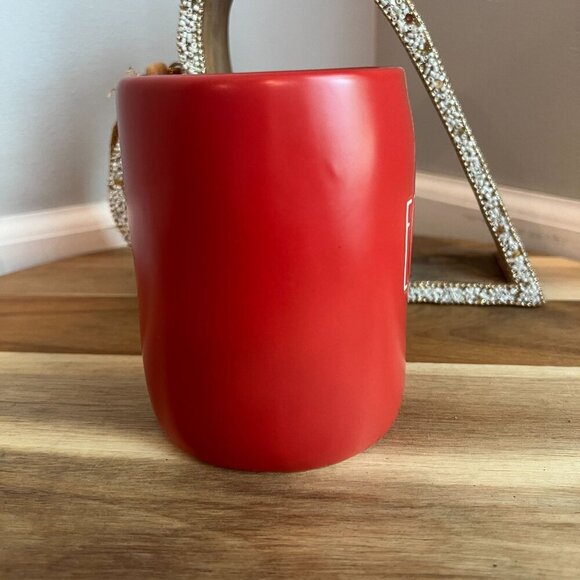 Rae Dunn CHRISTMAS Holiday Coffee Tea Mug EGGNOG Magenta 16z - Picture 5 of 7